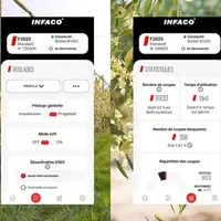 Infaco sort une application permettant de suivre le chantier de taille en temps réel, mais aussi d'identifier et géolocaliser certains points remarqua