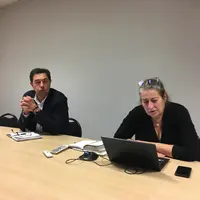 Joël Boueilh, président de la Coopération agricole-Vignerons coopérateurs et Anne Haller, directrice, ont plaidé pour une adaptation de la production