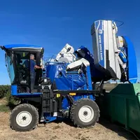 Sur la machine à vendanger New Holland Braud 8.50L, la hauteur de vidange est passée à plus de 3,20 m.