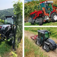 La filiale Agritalia du groupe Carraro fournira prochainement des tracteurs spécialisés "classiques" (à l'image des Agricube à gauche) pour son compat