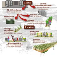 Combien d’eau consomme-t-on sur un domaine viticole ?