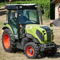 Jérôme Zaros a pris en main le tracteur Claas Nexos 230 M pendant une semaine.