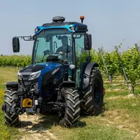 Le tracteur Rex 4-120 GT Roboshift Dynamic de Landini intègre une transmission semi-powershift robotisée à 48 rapports avant et 16 arrière.