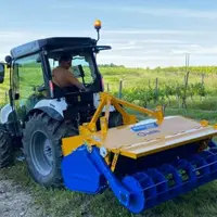 Le Dyna-Drive est un outil de travail du sol auto-animé réalisant un mulchage en superficie.