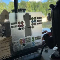 Un autocollant rappelle les différents distributeurs avec leur code couleur.
