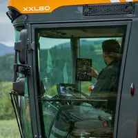 La machine de récolte Pellenc Optimum XXL80 dispose en option de la télématique.