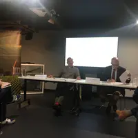 François Labet (à gauche) et Laurent Delaunay, respectivement président délégué et président du Bureau interprofessionnel des vins de Bourgogne (BIVB)