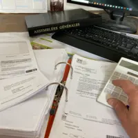 Travail de bureau dans une exploitation agricole.