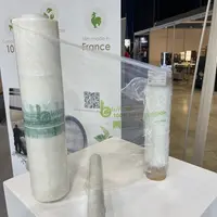 Le film étirable de l'entreprise française BioWrap a les mêmes propriétés qu'un film plastique traditionnel, mais il