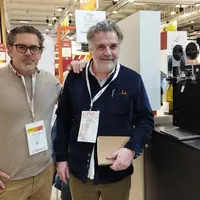 Les fondateurs du domaine Calmel & Joseph, Laurent Calmel et Jérôme Joseph, à Wine Paris 2025