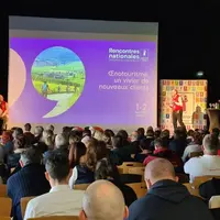 Conférence sur l'oenotoourisme lors des Rencontres des Vignerons indépendants d'avril 2025, en Alsace.
