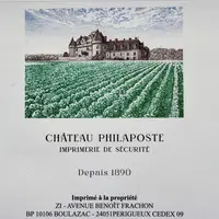 Etiquette réalisée par Philaposte