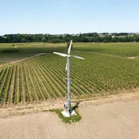Tour antigel dans un vignoble