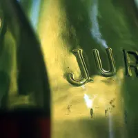 Viticulture / vins blancs / bouteille de vin du Jura
