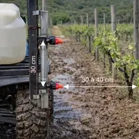 Montage des buses pour la pulvérisation en jet projeté sur quad