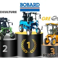 Tracteurs enjambeurs Bobard, Tecnoma et Grégoire sur le podium des constructeurs ayant immatriculé le plus de tracteurs enjambeurs.