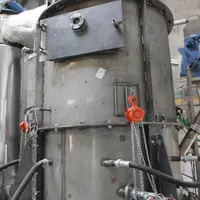 La cuve de 4,5 m de haut, coeur du dispositif Vali, pèse une dizaine de tonnes