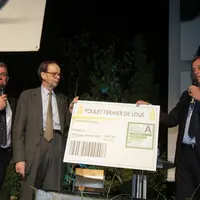 Louis Schweitzer le président de LFDA entre Philippe Pancher (à gauche) et Yves de La Fouchardière, président et directeur de la Cafel.En septembre pr