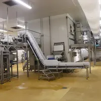 Le refroidissement s’opère rapidement dans un système de tapis en spirale. © P. Le Douarin