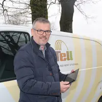 Jean-Luc Martin, de Tell-Élevage : "Grâce aux 25 points de mesure, on détecte les zones à vitesses d'air trop faibles." © A. Puybasset