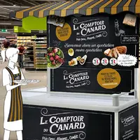 Faire penser à un achat plaisir et gastronomique en GMS avec le Comptoir du Foie gras  © Cifog