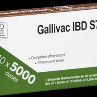Le vaccin Gumboro Gallivac IBD S706 NeO se présente sous forme de comprimés effervescents, conservés au réfrigérateur.  © Boehringer Ingelheim