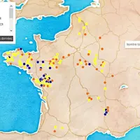 La carte Gumboro de Zoétis permet de visualiser les trois grands types de souches (vaccinale, hypervirulente, variante).