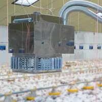 Le chauffage à combustion extérieure Siroc Sterling répartit la chaleur de manière homogène, avec un écart de 0,5°C entre le sol et le faitage.