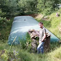 Après un printemps pluvieux, la citerne était pleine fin juin. Sylvain Vérité est optimiste : " il suffira d'une pluie en juillet et d'une en août pou