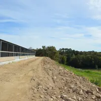 <em class="placeholder">Depuis les jardins d’hiver, les poules ont accès à 13 hectares de parcours ombragés.</em>
