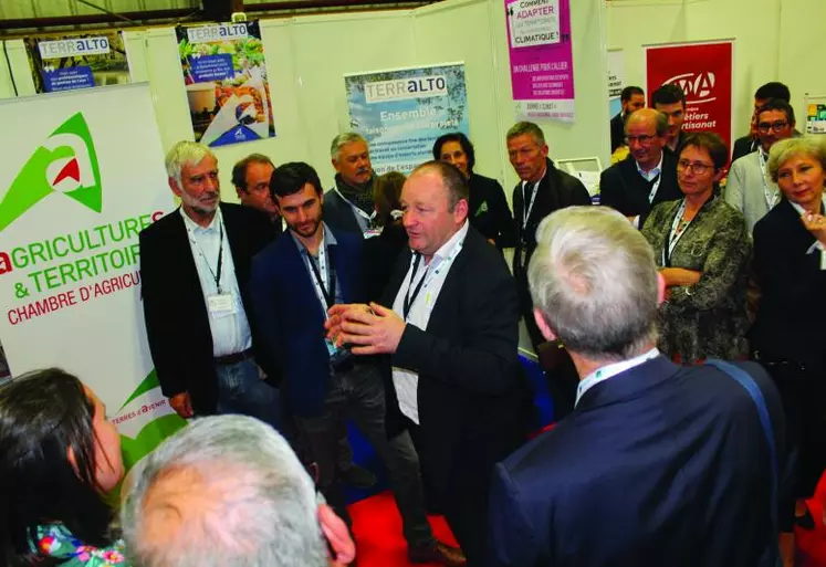 Patrice Bonnin, président de la Chambre d'agriculture de l'Allier, a échangé avec la délégation officielle sur divers sujets en lien avec l'agriculture.