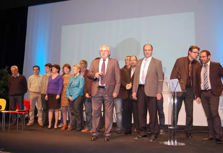 Guy Martin, président d’Elva Novia (ex président de Coop’Evolia), Roland Sabin, vice-président (ex président de Génésia), Sylvain Poillot, directeur administratif et financier et Luc Chopard, directeur général.