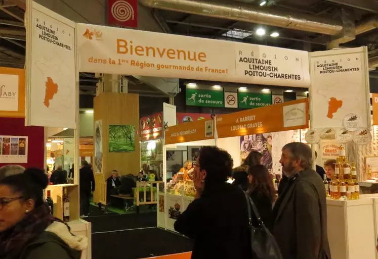 L’une des entrées au sein du grand espace gastronomique de la région ALPC dans le Hall 3.