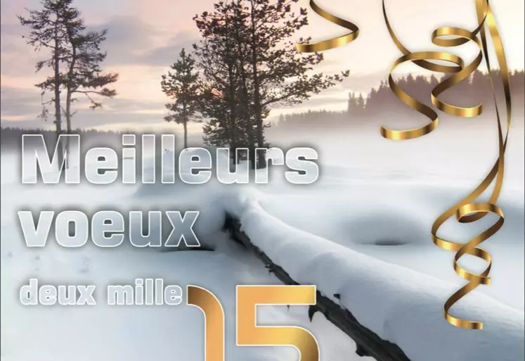 Toute l'équipe de la Haute-Loire Paysanne vous souhaite une bonne année 2015 !