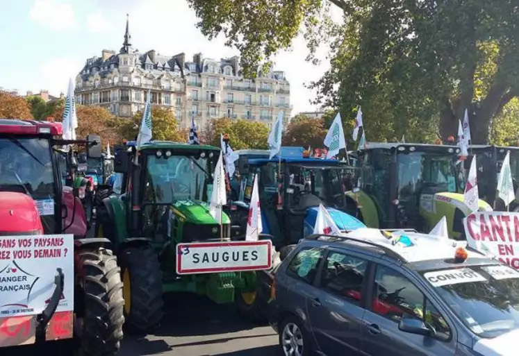 Manifestation à Paris le 3 septembre