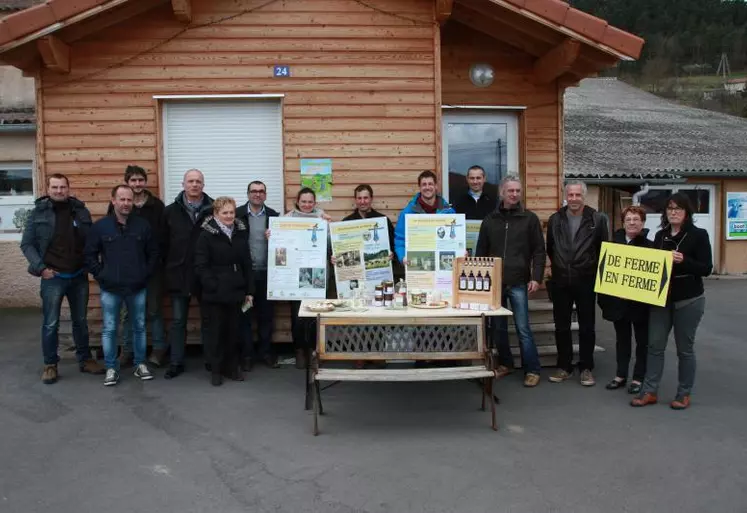 Le 8 avril, la Haute-Loire «de ferme en ferme» a été présentée au Gaec de Pierregrosse à Lantriac.