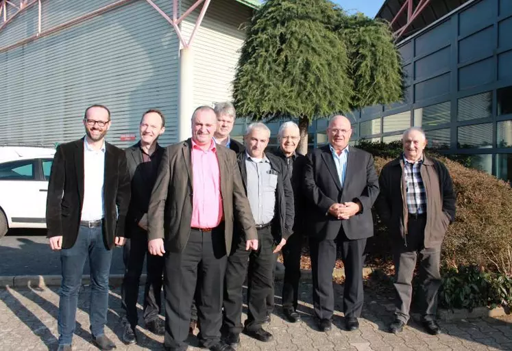 Prosper Chany, au côté de Gilbert Bros, avait participé au Congrès de la FDSEA en 2016 pour fêter les 70 ans du syndicat.