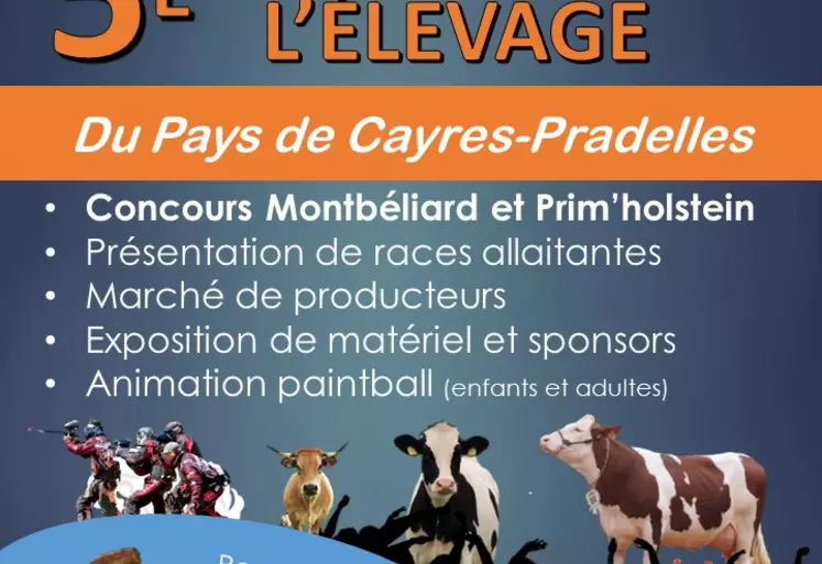 5ème fête de l'élevage de Cayres-Pradelles  samedi 22 avril