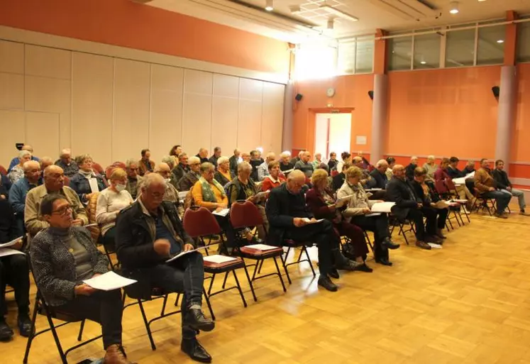 Le sujet des retraites a animé une bonne partie de l'assemblée générale.