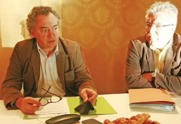 Pierre Jarlier, président de l’AMF Cantal, et Christian Montin, secrétaire général de l’association.