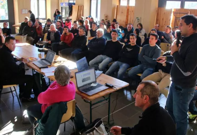 Exposé d'Alexandre Batia, de Rhône conseil élevage.