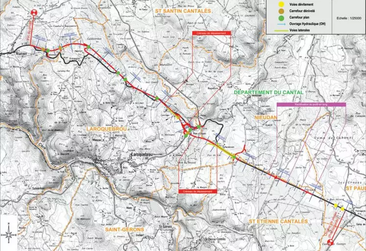 Les travaux sur la RD120 qui devraient débuter dans un an porteront sur l’aménagement de 10,5 km de voie, dont 7,5 km de tracé neuf.