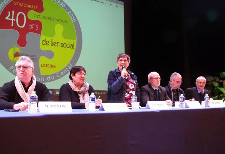 Assemblée générale de la fédération départementale de Générations mouvement, vendredi 6 mars, au centre de congrès à Aurillac.