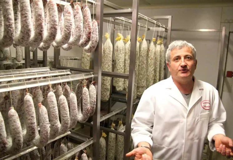 La saucisse sèche de Boisset, mise au point par Jean-Michel Thoumieux, a obtenu un prix international.