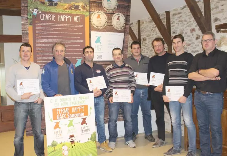 Les agriculteurs cantaliens engagés dans la démarche “Happy fermes” récompensés par la société Obione.