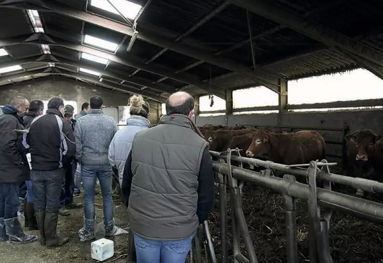 L’après-midi les membres du syndicat ont visité le Gaec des Balachs à Gabrias.