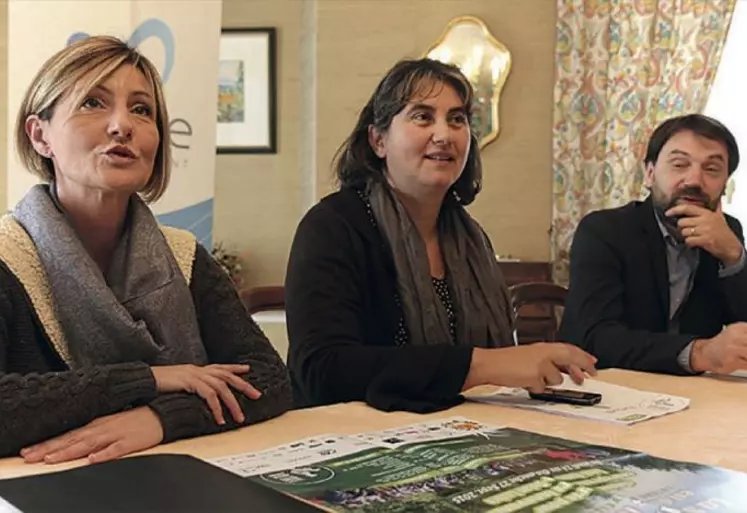 Patricia Brémond, Sophie Pantel et Sébastien Oizol.