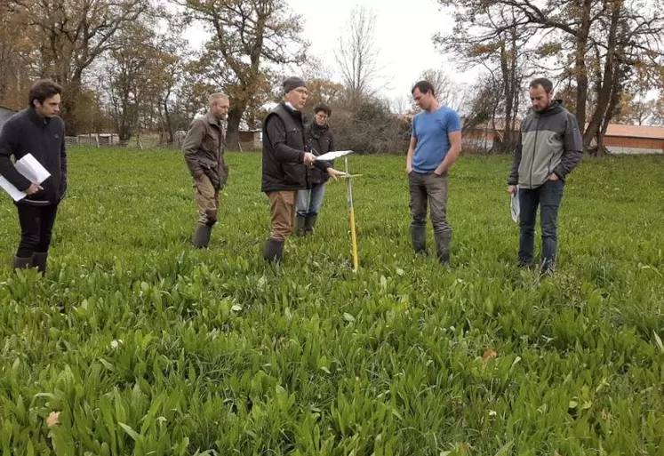 Visite de l’exploitation du Gaec des Montagnes, lors du mois de la bio.