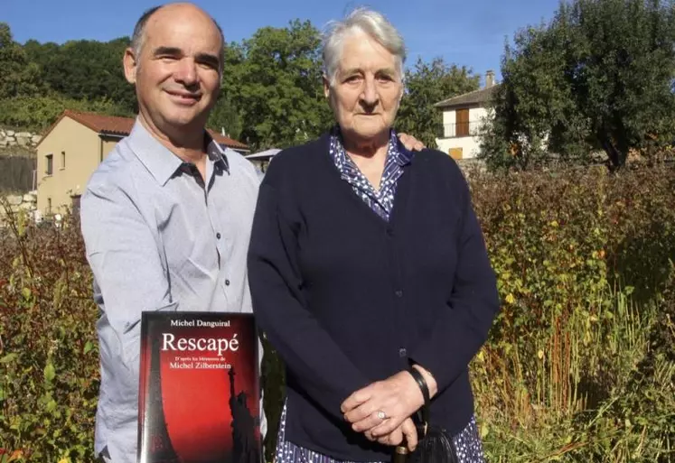 L’ouvrage de Michel Danguiral s’appuie sur les mémoires de Michel Zilberstein et de Marcelle Tarrié (ici à ses côtés).