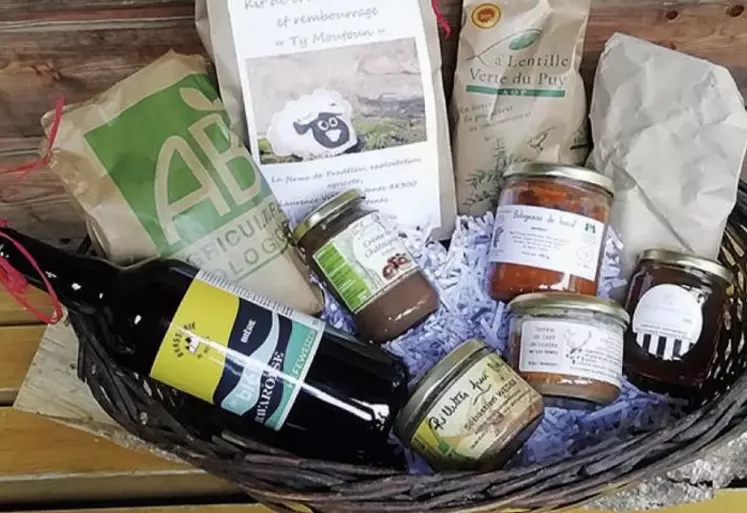 Le panier « Gourmandise » que propose les Agricultur’elles.